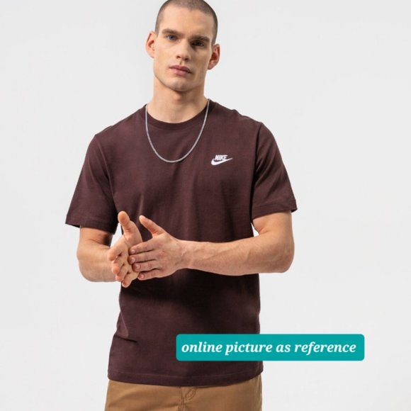 Nike  Men's T-Shirt Sportswear Club- brown basalt - Picture 4 of 8